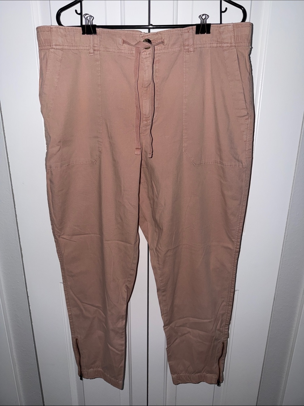 Sonoma Dusty Rose Drawstring Jogger Pants